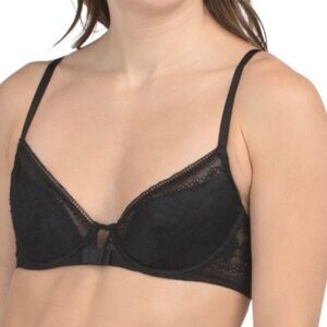 Simone perele black lace bra